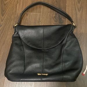 Black pebbled leather Vera Bradley purse